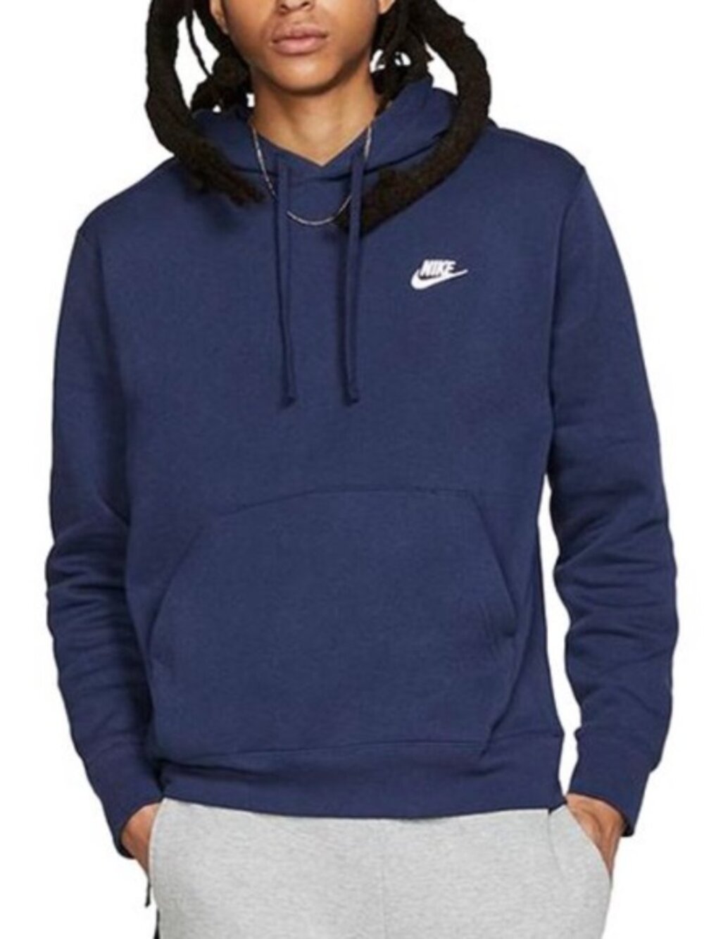 Nike Sportswear Club Fleece Pullover Hoodie,  Small Navy
